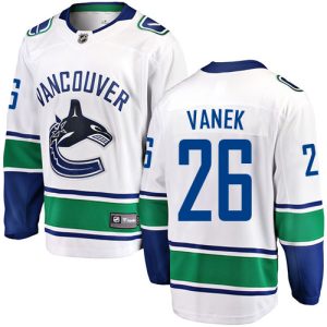 Herren Vancouver Canucks Eishockey Trikot Thomas Vanek #26 Breakaway Weiß Fanatics Branded Auswärts